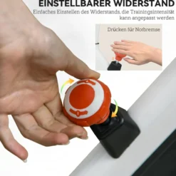 HOMCOM Heimtrainer Fahrrad Hometrainer Fahrrad mit LCD-Display, verstellbar Sitz
