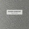 HOMCOM Ottomane Runder Sitzhocker Polsterhocker mit Stauraum, Klappdeckel, Grau