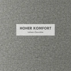 HOMCOM Ottomane Runder Sitzhocker Polsterhocker mit Stauraum, Klappdeckel, Grau