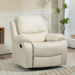HOMCOM Relaxsessel Fernsehsessel mit Liegefunktion, Fußstütze für Wohnzimmer