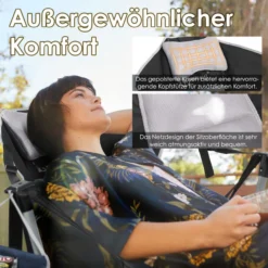 HOMECALL Campingstuhl Stuhl Schaukelstuhl Faltbare Hängestuhl, bis 180 KG
