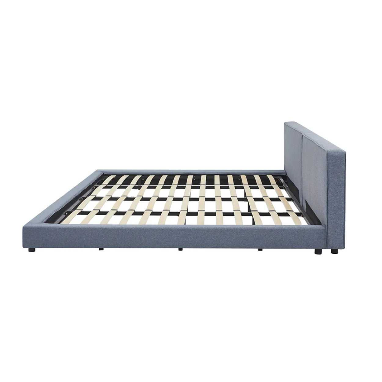 HOME DELUXE Bett mit Ablage GALAXIS Grau - 270 x 200 cm