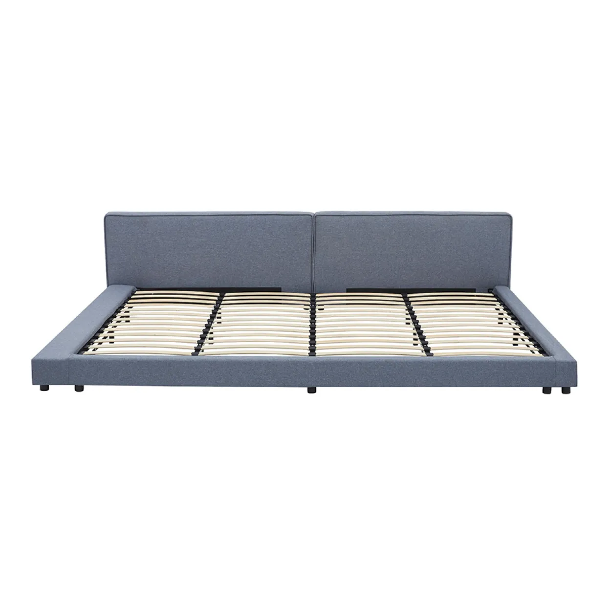 HOME DELUXE Bett mit Ablage GALAXIS Grau - 270 x 200 cm