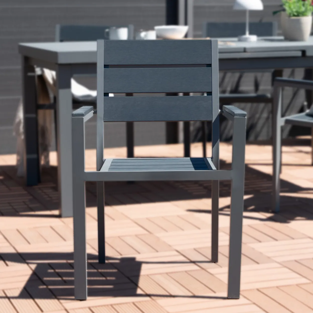 HOME DELUXE Gartenstuhl MADERA - 7 Stühle