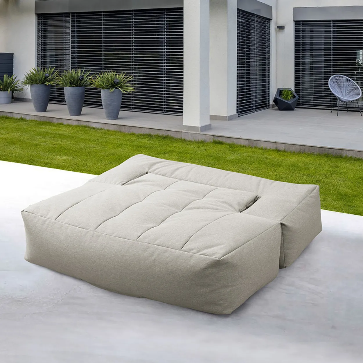 Home Deluxe Outdoor Sitzsack HEAVEN - Hellgrau