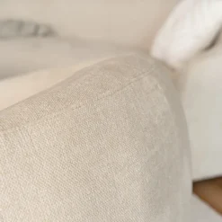 Home Deluxe Sessel Webstoff Beige CASARA - 99 x 72 x 104