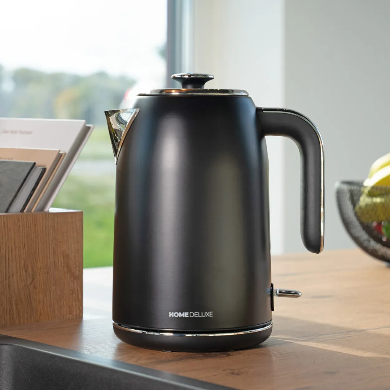 HOME DELUXE Wasserkocher NOBLE - Matt Schwarz