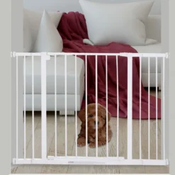 Hunde Absperrgitter ohne bohren Schutzgitter Treppenschutzgitter Metall