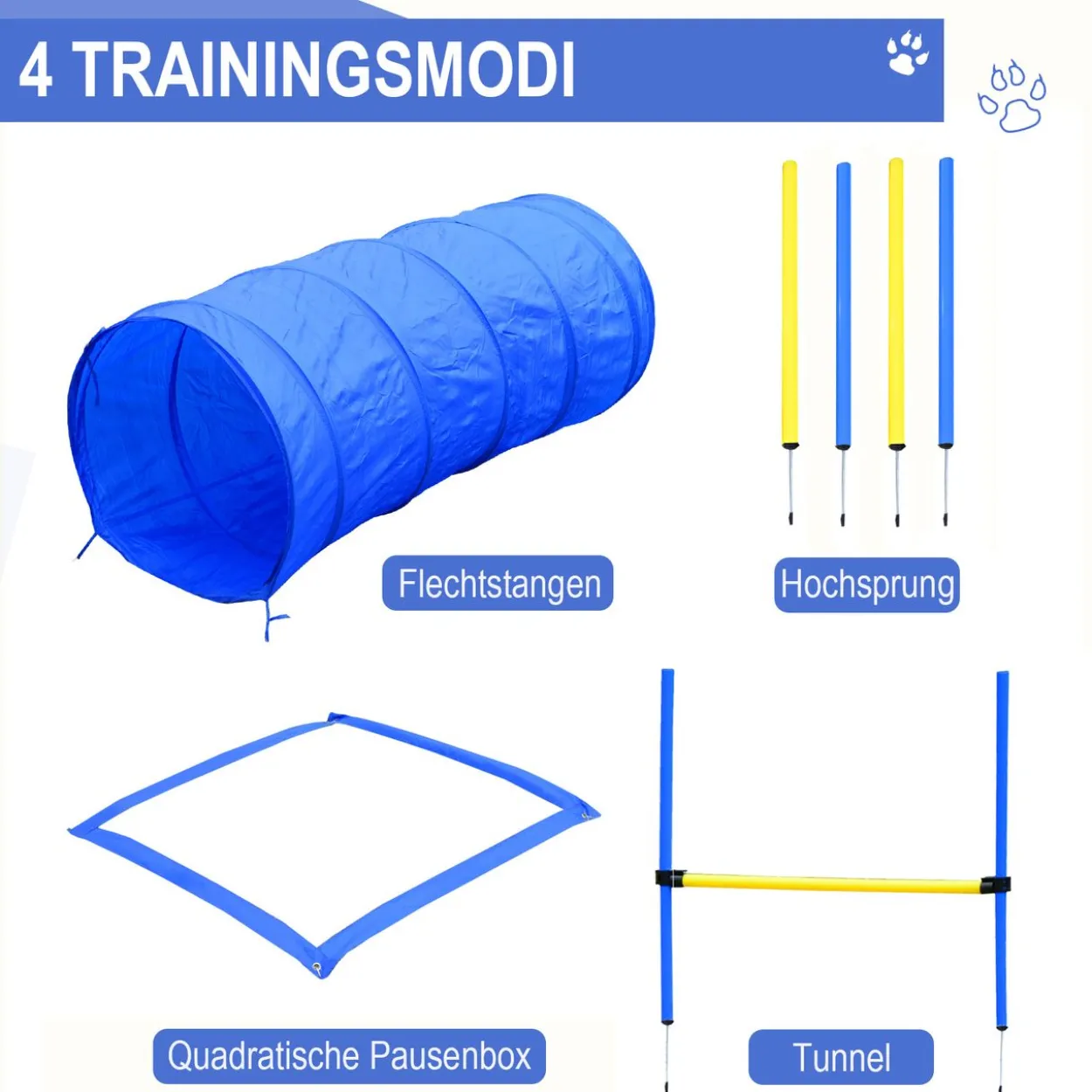 Hunde-Agility-Trainingsgeräte, Hunde-Agility-Parcours, Hund Agility Set