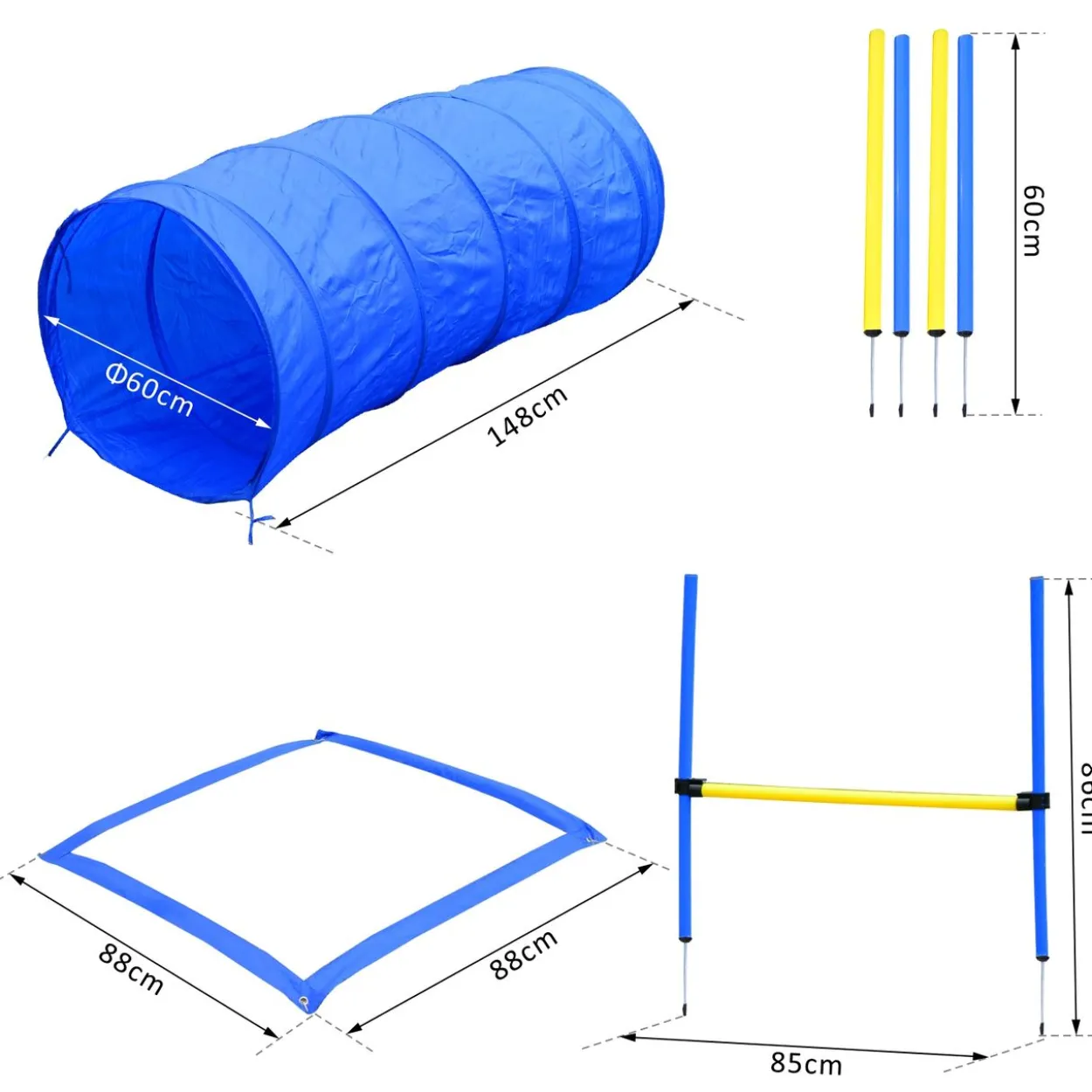 Hunde-Agility-Trainingsgeräte, Hunde-Agility-Parcours, Hund Agility Set