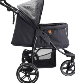Hundebuggy Cooper schwarz bis 32 kg, faltbarer Hundewagen