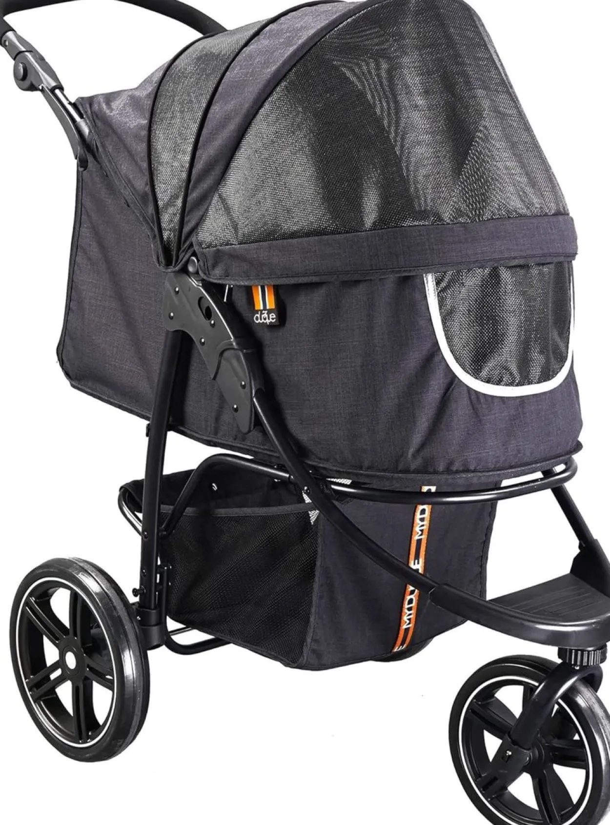 Hundebuggy Cooper schwarz bis 32 kg, faltbarer Hundewagen