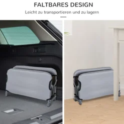 Hundeliege Outdoor Hundebett Katzenbett Schlafplatz faltbar grau