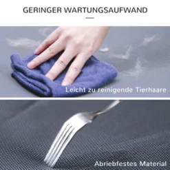 Hundeliege Outdoor Hundebett Katzenbett Schlafplatz faltbar grau