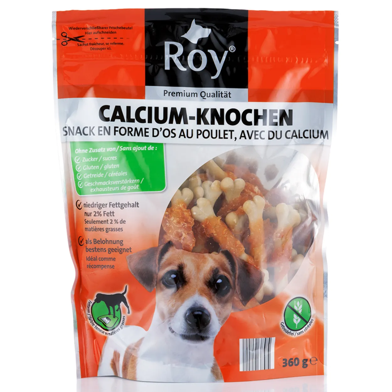 Hundesnacks Calcium-Knochen mit Hühnchenfleisch - ca. 360 g