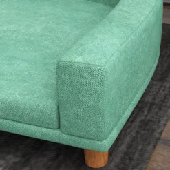 Hundesofa, Haustiersofa Katzensofa mit Kissen für große Hunde Grün