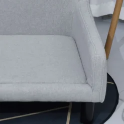 Hundesofa mit Weichem Bezug Haustiersofa Hundebett Katzensofa Holzbeinen