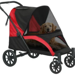Hundewagen Hundebuggy klappbar für große Hunde & Katzen bis 30 kg Katzenbuggy