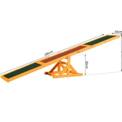 Hundewippe Hunde Agility Wippe Welpenspielzeug Hundesport 180 x 30 x 30 cm