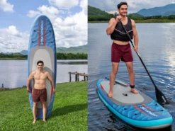 Hydro Force® SUP Allround Board-Set Oceana™ Compactair™ + Elektropumpe 305 x 84 x 15 cm