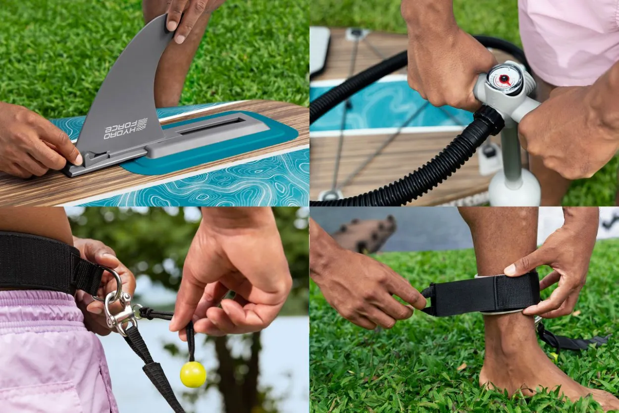 Hydro Force® SUP Allround Board-Set Freesoul Elite™ mit Sitz 335 x 84 x 15 cm
