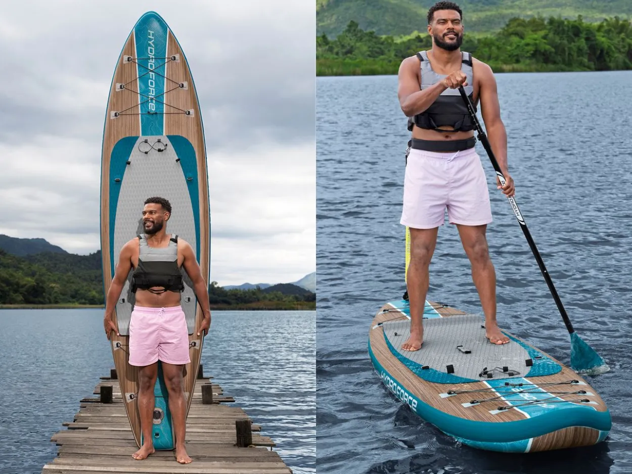 Hydro Force® SUP Allround Board-Set Freesoul Elite™ mit Sitz 335 x 84 x 15 cm