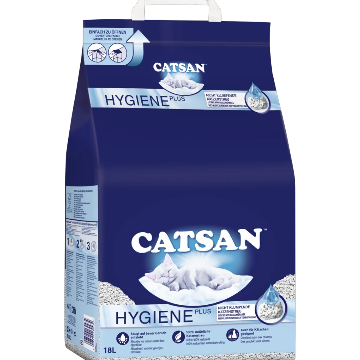 Hygiene Plus Katzenstreu 18l - 2er Set