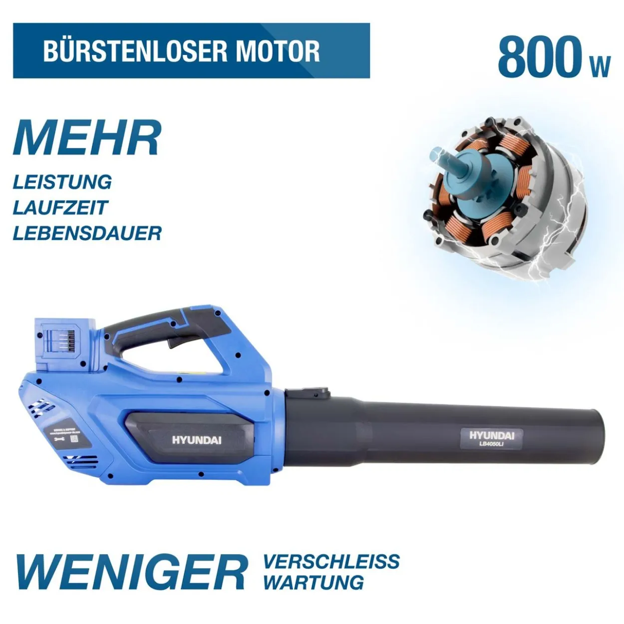HYUNDAI Akku Laubbläser LB4050LI-4A2