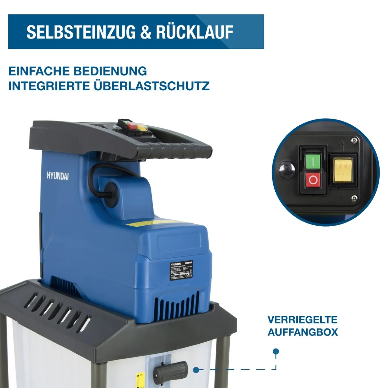HYUNDAI Elektro-Gartenhäcksler GH28045E