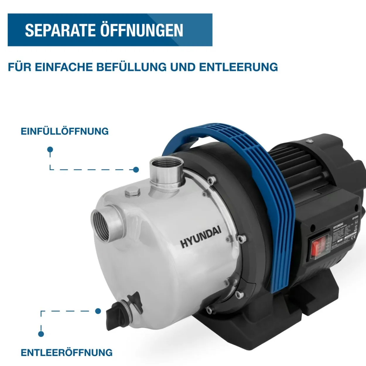 HYUNDAI Gartenpumpe GP12050