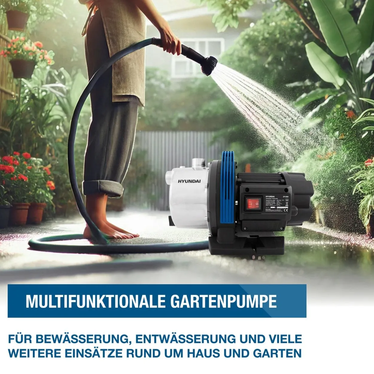 HYUNDAI Gartenpumpe GP12050
