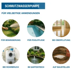 HYUNDAI Schmutzwasser Tauchpumpe TP75014D