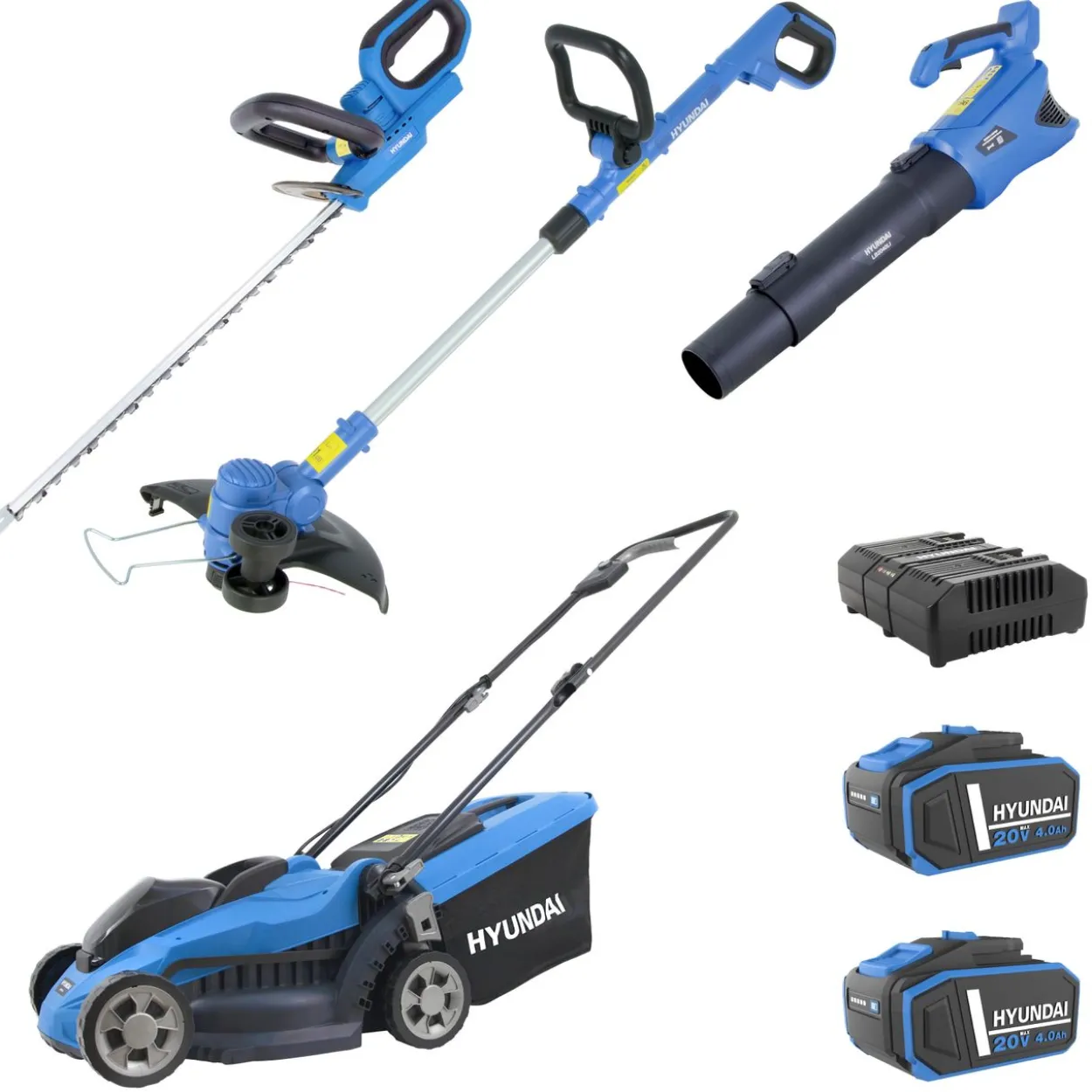 HYUNDAI 20V Akku-Gartengeräte Set 03