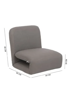 2 in 1 Bodensessel - Dunkelgrau