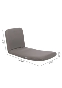 2 in 1 Bodensessel - Dunkelgrau