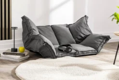 2 in 1 Bodensofa - Dunkelgrau