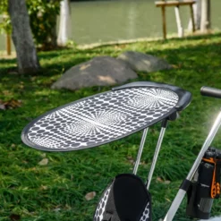 6-in-1 Dreirad mit Schubstange, Kinderdreirad mit Sonnendach, Korb, Weiß