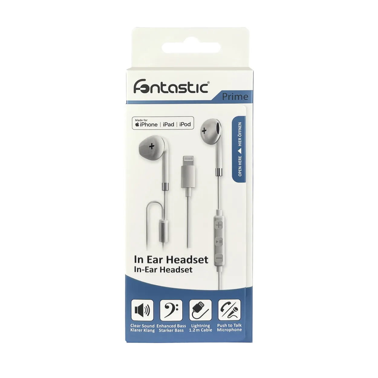 In Ear Headset MFI zertifiziert mit Lightning Stecker