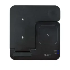 3 in 1 faltbare Ladestation 15W schwarz
