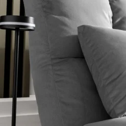 2 in 1 faltbares Bodensofa Bett mit Rückenlehne - Dunkelgrau