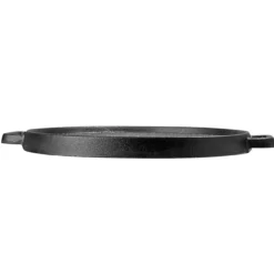 2 in 1 Gusseisen Grillplatte rund