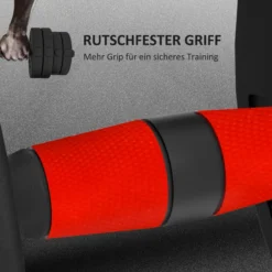 2 in 1 Hanteln Set 30 kg verstellbare Kurzhantel & Langhantel Fitness