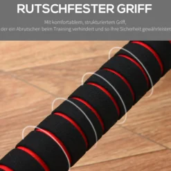 2 in 1 Hanteln Set 25 kg verstellbare Kurzhantel & Langhantel
