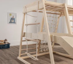 9 in 1 Holz-Kinderspielplatz im Innen- und Außenbereich