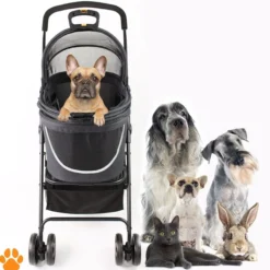 2in1 Hundebuggy Coco, Haustier Buggy bis 15 kg faltbar