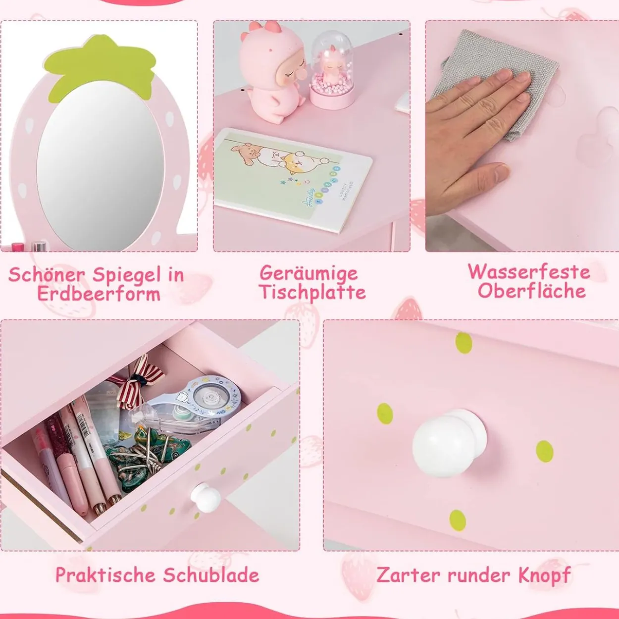 2-in-1-Kinder-Schminktischset