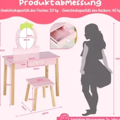 2-in-1-Kinder-Schminktischset