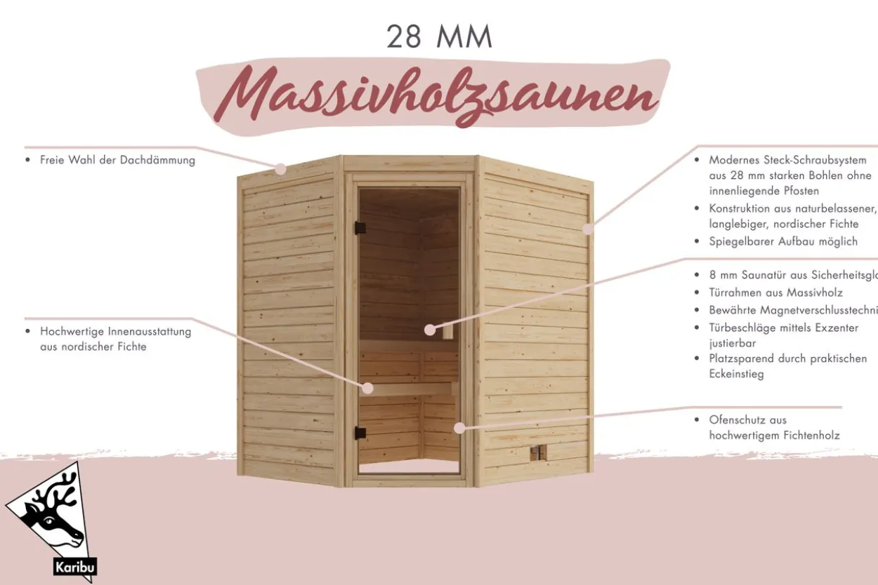 Innensauna Calista Eckeinstieg
