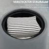 2-in-1 Ottomane Sitzhocker inklusive Stauraum, abnehmbaren Deckel Grau