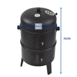 3-in-1 Räuchergrill vertikal, ca. 40 x 80 cm